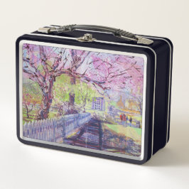 Pink Redbud Blossoms At Williamsburg Virginia メタルランチボックス