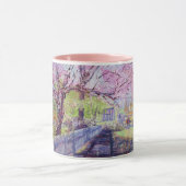 Pink Redbud Tree Blossoms At Williamsburg Virginia マグカップ (中央)