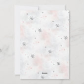 Pink Reindeer Christmas シーズンカード (裏面)