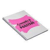 Pink Remerver to Stay 前向き Notebook ノートブック (右側)