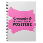 Pink Remerver to Stay 前向き Notebook ノートブック (正面)