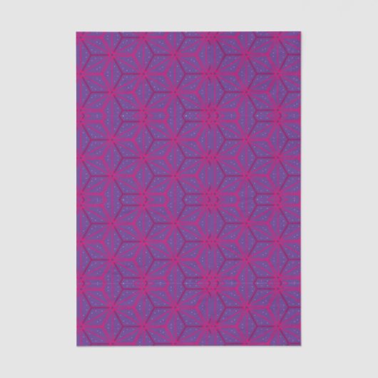 Pink retro geometric pattern  薄葉紙 (正面)