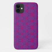 Pink retro geometric pattern  Case-Mate iPhoneケース (裏面)