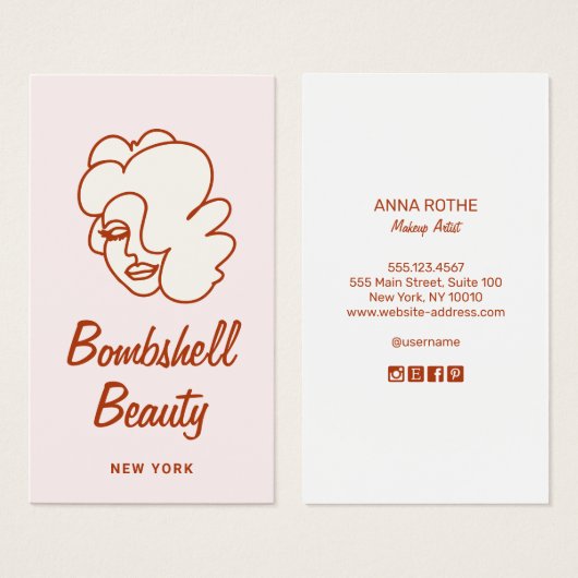 Pink Retro Glam Lash Diva Eyelash Extensions (正面&裏面)