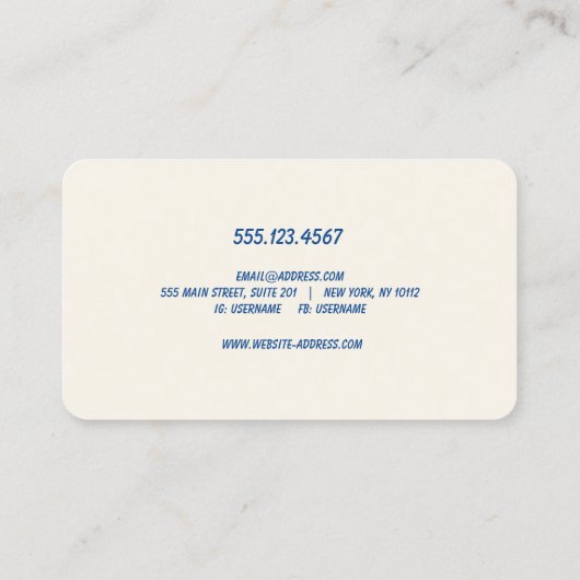 Pink Retro House Cleaning Vacuum Business Card 名刺 (裏面)