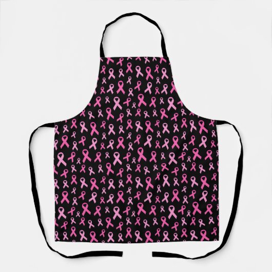 Pink Ribbon Breast Cancer Awareness Pattern エプロン (正面)