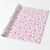 Pink Ribbon Breast Cancer Awareness Pattern ラッピングペーパー (アンロールド)
