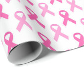 Pink Ribbon Breast Cancer Awareness Pattern ラッピングペーパー (ロールコーナー)