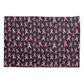 Pink Ribbon Breast Cancer Awareness Pattern 枕カバー (裏面)