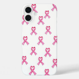 Pink Ribbon iPhone 16 Plusケース