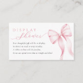 Pink Ribbon Display Shower Enclosure Card エンクロージャーカード (正面)