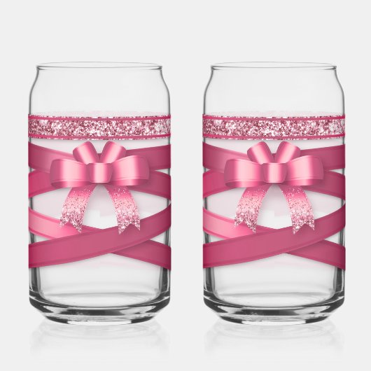 Pink Ribbon Drinkware Set ガラス缶 (左)