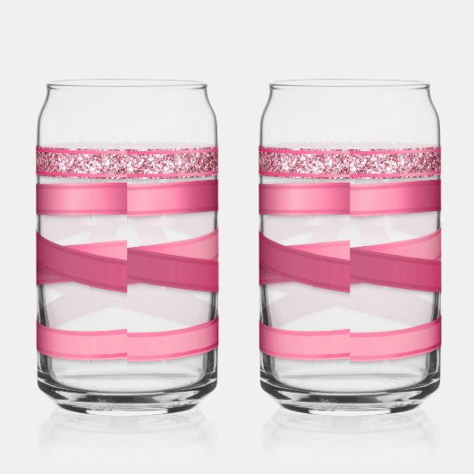 Pink Ribbon Drinkware Set ガラス缶 (右)