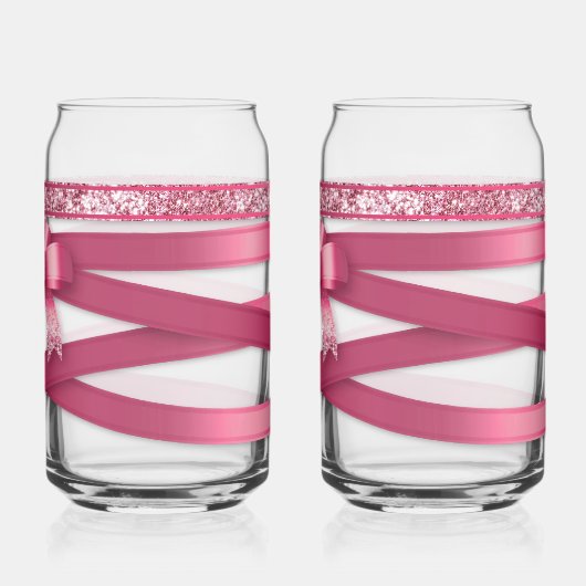 Pink Ribbon Drinkware Set ガラス缶 (裏面)