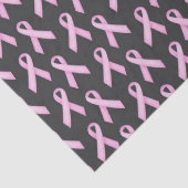 Pink Ribbon on Black - Breast Cancer Awareness 薄葉紙 (詳細)
