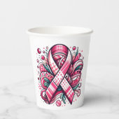 Pink Ribbon Paper cup 紙コップ (裏面)