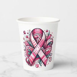 Pink Ribbon Paper cup 紙コップ
