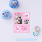 Pink Ribbon Wedding Organizer Business Flyer チラシ (シングル)