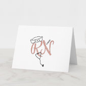 Pink RNナース感謝してい写真+メッセージ サンキューカード