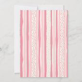 Pink Roaring Dinosaur 2-rex birthday Invitation 招待状 (裏面)