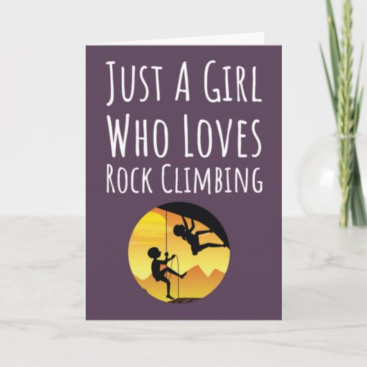 Pink Rock Climbing Cards For Baby Girls カード (正面)