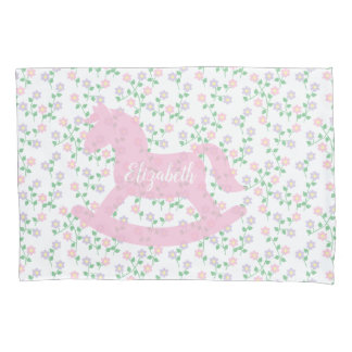 Pink Rocking Horse 枕カバー