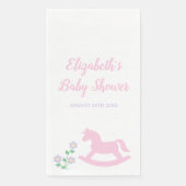 Pink Rocking Horse Girl Baby Shower (正面)