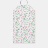 Pink Rocking Horse Girl Baby Shower ギフトタグ (裏面)