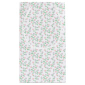 Pink Rocking Horse Girl Baby Shower スモールペーパーバッグ (裏面)