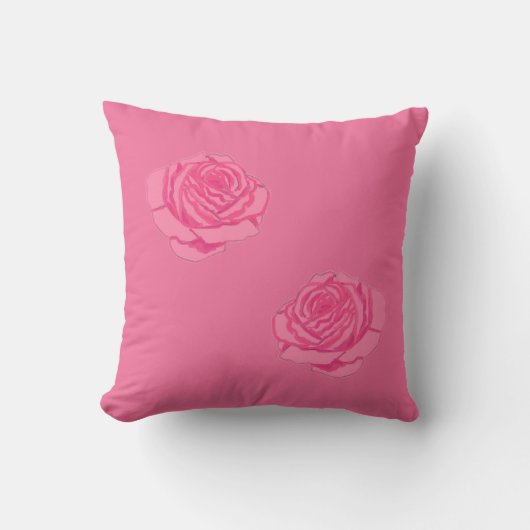 Pink rose クッション (正面)