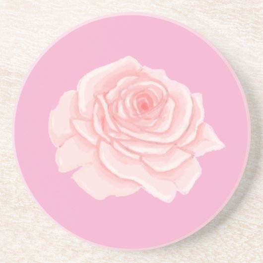 Pink rose コースター (正面)