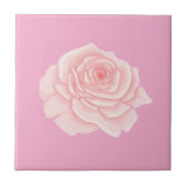 Pink rose タイル (正面)