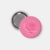 Pink rose マグネット (正面/裏面)
