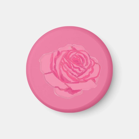 Pink rose マグネット (正面)