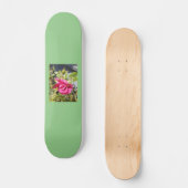 Pink Rose #2 Skateboard、74"デッキ スケートボード (正面)