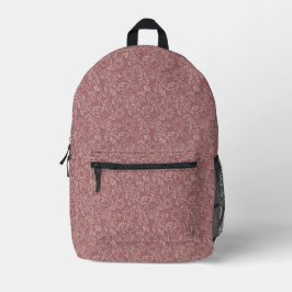 Pink Rose Blush Bloom Adventure Backpack プリントバックパック