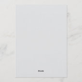 Pink Rose Botanical Romance Wedding 招待状 (裏面)