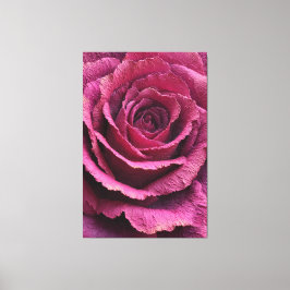 Pink Rose Close-Up Texture Abstract Wall Art キャンバスプリント