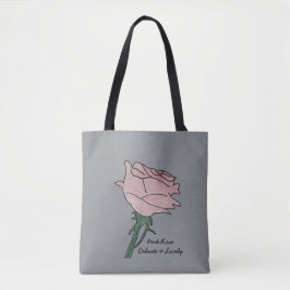 Pink Rose- Delicate and Lovely  トートバッグ