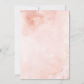 Pink Rose Diamond Bow Girl Baby Shower Invitation 招待状 (裏面)