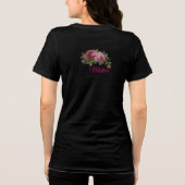 Pink Rose Elegance  トライブレンドＴシャツ (裏面)