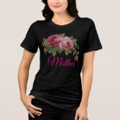 Pink Rose Elegance  トライブレンドＴシャツ (正面)