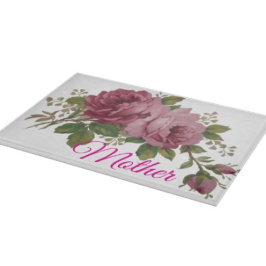 Pink Rose Elegance Cutting Board カッティングボード