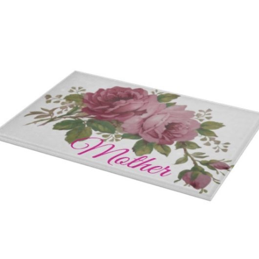 Pink Rose Elegance Cutting Board カッティングボード