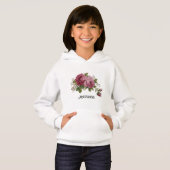 Pink Rose Elegance Hoodie (正面フル)