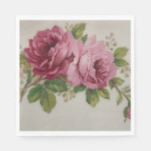 Pink Rose Elegance Paper Napkin スタンダードランチョンナプキン (正面)