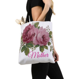 Pink Rose Elegance Tote トートバッグ