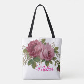 Pink Rose Elegance Tote トートバッグ (裏面)