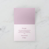 Pink Rose Enchanted Forest Holiday Letter Card カード (内部)