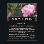 Pink Rose, Florist, Floristry Advertising チラシ<br><div class="desc">Pink Rose,  Florist,  Floristry Advertising Flyer by The Business Card Store.</div>